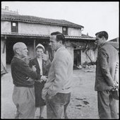 Graham Sutherland’s first meeting with Picasso at the Vallauris Pottery in 1947, photographed by Tom Driberg